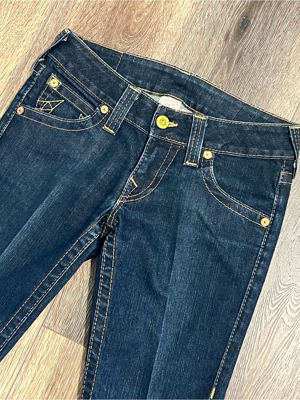 True Religion Joey Twisted Flare Vintage Denim Jeans - Picture 4 of 9